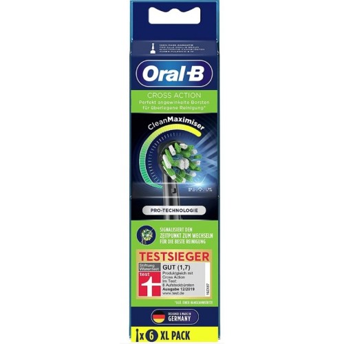 Насадки Oral-B CrossAction EB50RB-6 Black, 6 шт