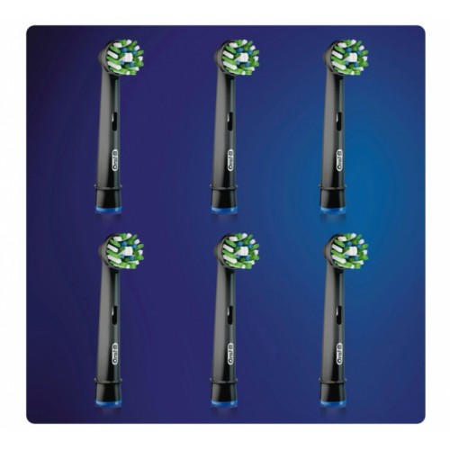 Насадки Oral-B CrossAction EB50RB-6 Black, 6 шт