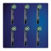 Насадки Oral-B CrossAction EB50RB-6 Black, 6 шт