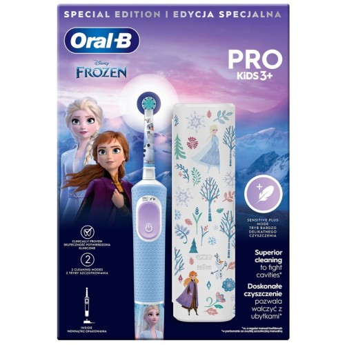 Детская электрическая зубная щетка Oral-B Vitality Kids Frozen "Холодное сердце" D103.413.2K