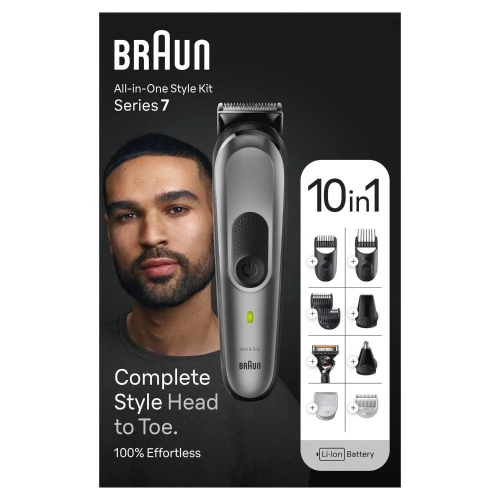 Триммер электрический Braun MGK7420 универсальный 10в1 c Бритвой Gillette