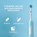 Электрическая зубная щетка Oral-B Pro 1 голубая, колпачок на насадку, косметичка