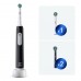 Электрическая зубная щетка Oral-B Pro 1 Черная D305.513.3 тип 3791+Насадки Oral-B CrossAction CleanMaximiser Черный EB50BRB 2шт+Насадка Cross Action