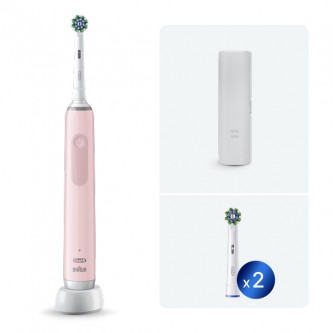 Электрическая зубная щетки Oral-B Pro 3 3500 + Насадка для эффективной чистки Oral-B CrossAction (2 шт)