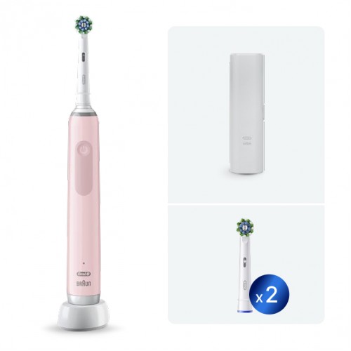 Электрическая зубная щетки Oral-B Pro 3 3500 + Насадка для эффективной чистки Oral-B CrossAction (2 шт)
