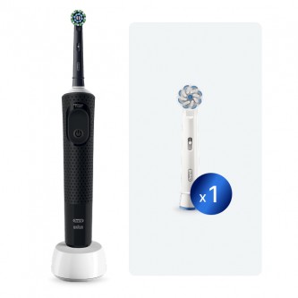 Электрическая зубная щетка Oral-B Vitality Pro Black c дополнительной насадкой Sensitive Clean (1 шт)