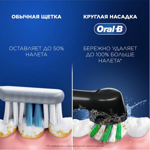 Электрическая зубная щётка Oral-B Pro Series 1 + Насадки для эффективной чистки Oral-B CrossAction (2 шт)