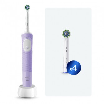 Электрическая зубная щетка Oral-B Vitality Pro + Насадка для эффективной чистки Oral-B CrossAction (4 шт) 
