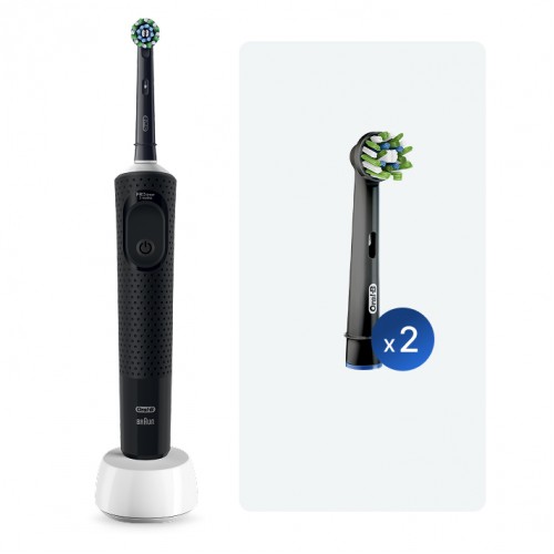 Электрическая зубная щетка Oral-B Vitality Pro + Насадка для эффективной чистки Oral-B CrossAction (2 шт)