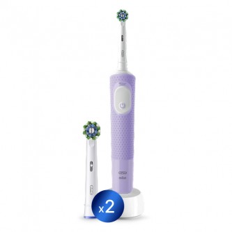 Oral-B Vitality Pro лиловая + Насадка для эффективной чистки Oral-B CrossAction (2 шт)