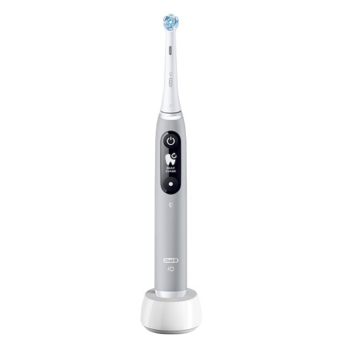 Электрическая зубная щетка Oral-B iO 6 Grey Opal с дополнительной насадкой Ultimate Clean (4 шт)