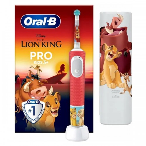 Детская электрическая зубная щетка Oral-B Vitality PRO Kids Король Лев + чехол
