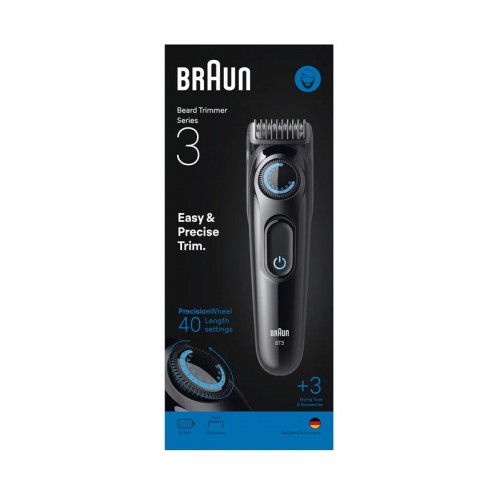 Триммер электрический Braun BEARD BT3520 BLK/BLU BOX CEEMEA