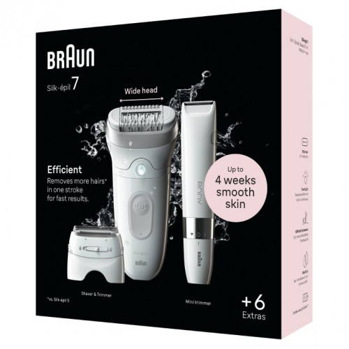 Эпилятор Braun S7 SE 7-441 Silver + Триммер BS1000