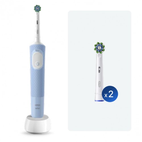 Электрическая зубная щётка Oral-B Vitality Pro + Насадка для эффективной чистки Oral-B CrossAction (2 шт)