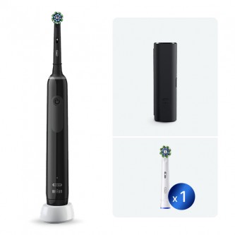 Электрическая зубная щетка Oral-B Pro 3 3500 D505.513.3 CrossAction, черная+Насадка Cross Action
