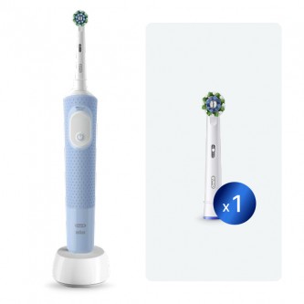 Электрическая зубная щетка Oral-B Vitality Pro D103.413.3 Cross Action Protect X Clean, голубой+Насадка Cross Action