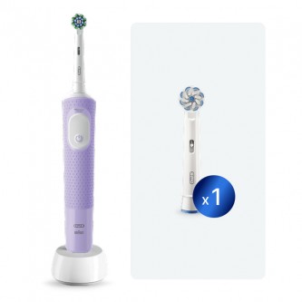 Электрическая зубная щетка Oral-B Vitality Pro Lilac c дополнительной насадкой Sensitive Clean (1 шт)