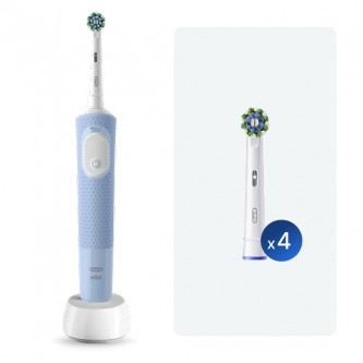 Электрическая зубная щётка Oral-B Vitality Pro + Насадка для эффективной чистки Oral-B CrossAction (4 шт)