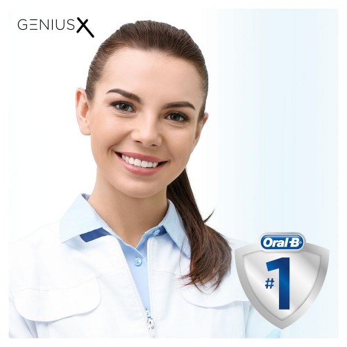 Электрическая зубная щетка Oral-B GeniusX 20000N Black D706.513.6+Насадка Cross Action