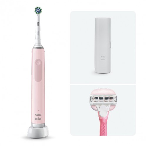 Электрическая зубная щетка Oral-B Pro 3 3500 + Женская бритва Gillette Venus Comfortglide Miami