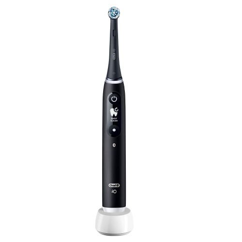 Электрическая зубная щетка Oral-B iO 6 Black Lava с дополнительной насадкой Ultimate Clean (4 шт)