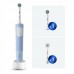 Электрическая зубная щетка Oral-B Vitality Pro D103.423.3H Голубая+дополнительная насадка Oral-B EB60 Sensitive Clean, 1 шт+Насадка Cross Action