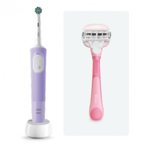 Электрическая зубная щётка Oral-B Vitality Pro + Женская бритва Gillette Venus Comfortglide Miami