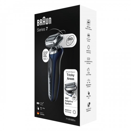 Электробритва Braun Series 7 71-B1000s Black/Blue Wet&Dry 360°