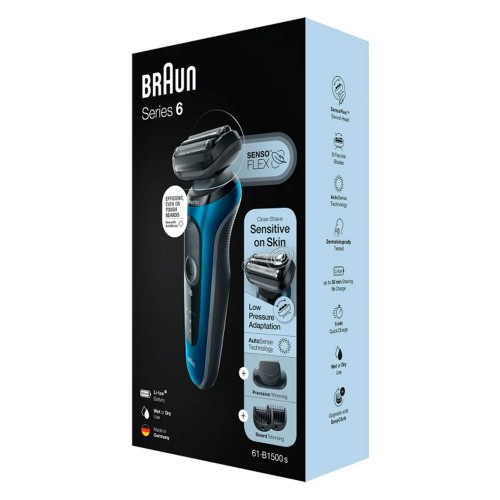 Электробритва Braun Series 6 61-B1500s Blue