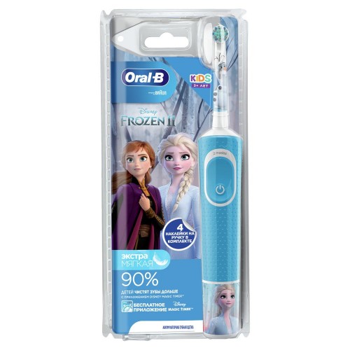 Детская электрическая зубная щетка Oral-B Vitality Kids Frozen "Холодное сердце" D100.413.2K (EB10S)