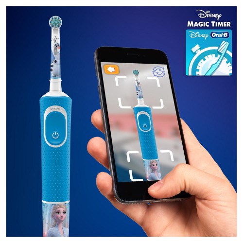 Детская электрическая зубная щетка Oral-B Vitality Kids Frozen "Холодное сердце" D103.413.2K