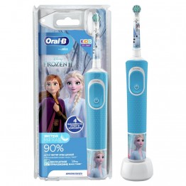 Детская электрическая зубная щетка Oral-B Vitality Kids Frozen "Холодное сердце" D100.413.2K (EB10S)