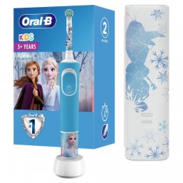 Детская электрическая зубная щетка Oral-B Vitality Kids Холодное сердце D100.413.2KX (EB10S) + чехол