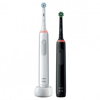 Набор электрических зубных щеток Oral-B Pro 3/D505.523.3H Black+White 2 шт