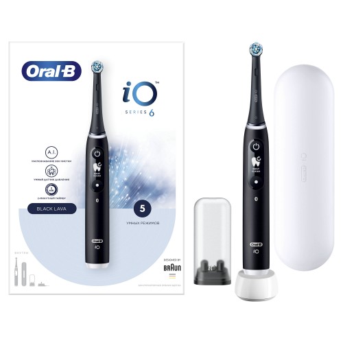 Электрическая зубная щетка Oral-B iO 6 Black Lava