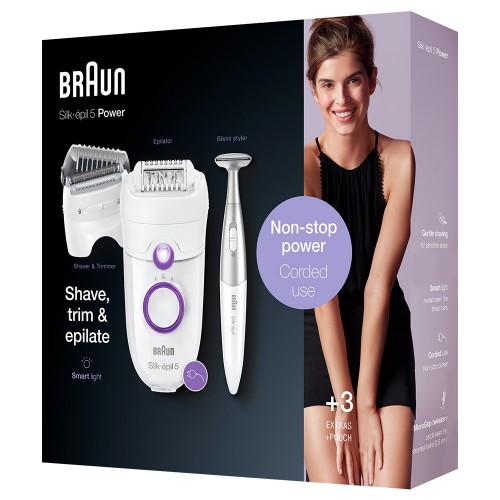 Эпилятор Braun Silk-epil 5 Series 5-825P White Purple