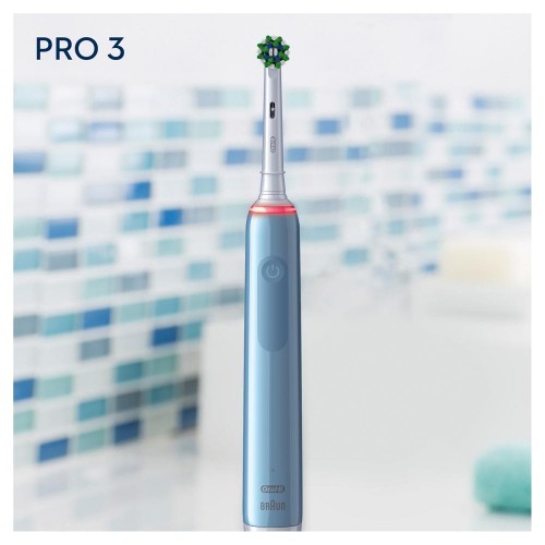 Электрическая зубная щетка ORAL-B Pro 3 3000/D505.513.3 CrossAction голубая