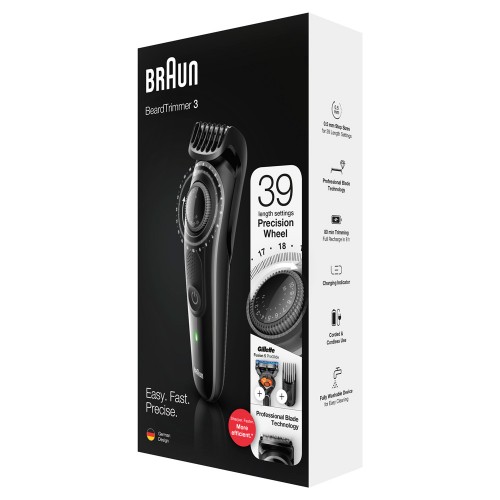 Триммер для бороды Braun BT3242 + Бритва Gillette