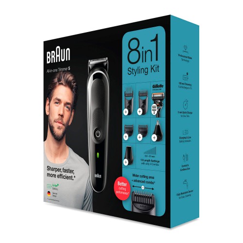 Триммер универсальный Braun MGK5360, 8-в-1 + Бритва Gillette